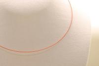 10 Stk. Stahl Halsband - Halsreif in rosa ca. 45cm