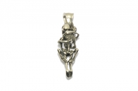 Skelette beim Sex 3D aus Edelstahl, Schmuckstück für Halsketten