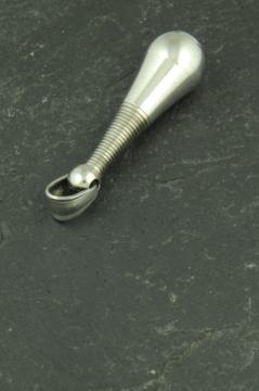 Kegel aus Edelstahl, 3D Schmuckstück für Halsketten