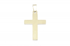 Mittelgroßer Kreuz Halsketten Schmuck Anhänger aus Edelstahl