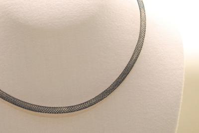 10 Stk. Nylon Netz Halsband in schwarz ca. 45cm