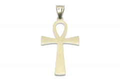 Ägyptisches Ankh Kreuz, Halsketten Schmuck Anhänger aus Edelstahl