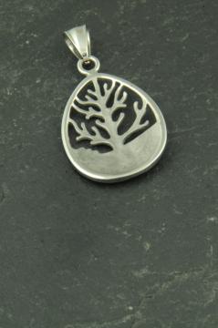 Lebensbaum aus Edelstahl, Schmuckstück für Halsketten
