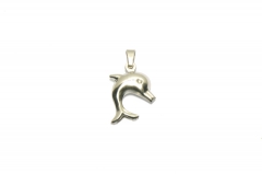 Mini Delphin Schmuck Edelstahl Anhänger für Halsketten