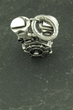 Motorrad 2 Zylinder V Motor Anhänger, Motorblock 3D